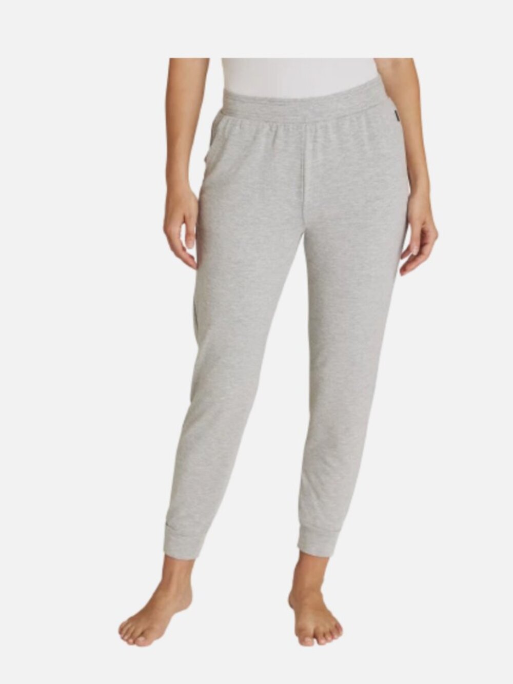 Eddie Bauer Ladies Lounge Jogger Pants Scottish Grey Heather Size L